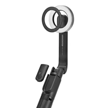 Selfie Stick Kijek Statyw Tripod Spigen S580W MagSafe Bluetooth uchwyt do telefonu zdjęć + Pilot Czarny