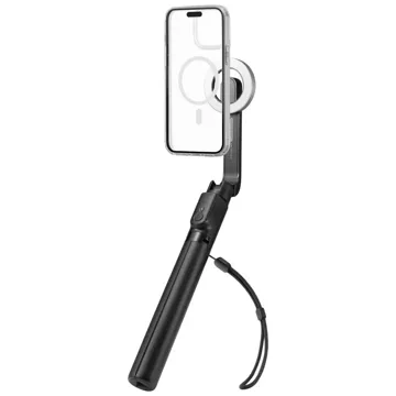 Selfie Stick Kijek Statyw Tripod Spigen S580W MagSafe Bluetooth uchwyt do telefonu zdjęć + Pilot Czarny