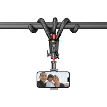 Selfie stick kijek Bluetooth Statyw Flexible Tripod Giętki elastyczny uchwyt do telefonu zdjęć L07S czarny