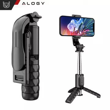 Selfie stick statyw kijek Bluetooth Alogy Tripod uchwyt do telefonu Czarny