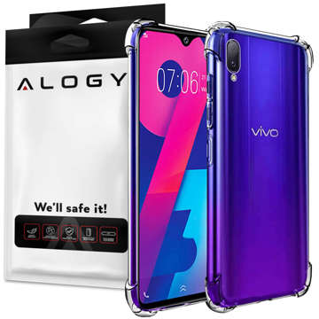 Silikonowe etui pancerne ShockProof Alogy do Vivo Y93 Przezroczyste