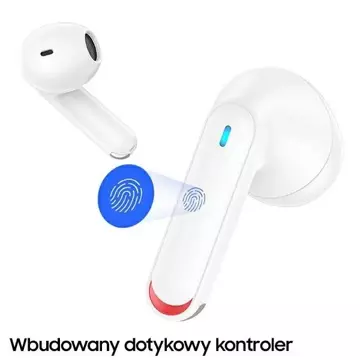 Słuchawki Bluetooth 5.2 USAMS TWS NX10 Series Dual mic bezprzewodowe biały/white BHUNX02