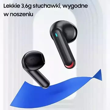 Słuchawki Bluetooth 5.2 USAMS TWS NX10 Series Dual mic bezprzewodowe czarny/black BHUNX01