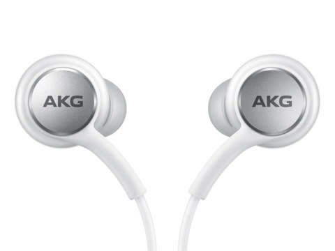 Słuchawki douszne Samsung AKG by harman EO-IC100BWE USB-C Type C Białe
