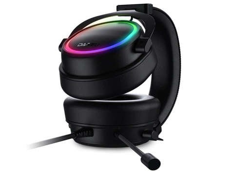 Słuchawki gamingowe Dareu EH925s PRO, ENC, RGB, 7.1 (czarne)