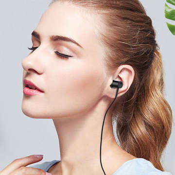 Słuchawki przewodowe Alogy In-Ear Earphones Stereo ze złączem miniJack Czarne