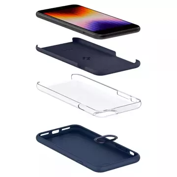 Spigen silicone fit iphone 7 / 8 / se 2020 / 2022 navy blue