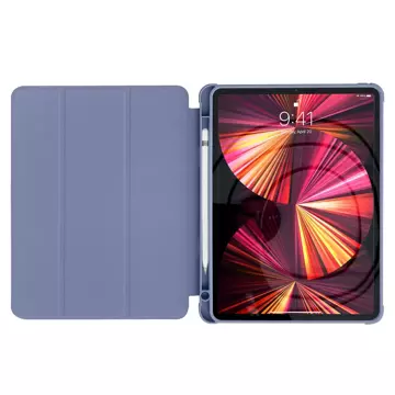 Stand Tablet Case etui Smart Cover pokrowiec na iPad Pro 11'' 2021 z funkcją podstawki niebieski