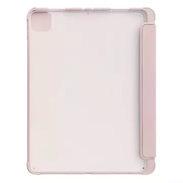 Stand Tablet Case etui Smart Cover pokrowiec na iPad Pro 11'' 2021 z funkcją podstawki różowy