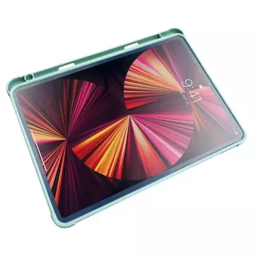 Stand Tablet Case etui Smart Cover pokrowiec na iPad mini 2021 z funkcja podstawki zielony