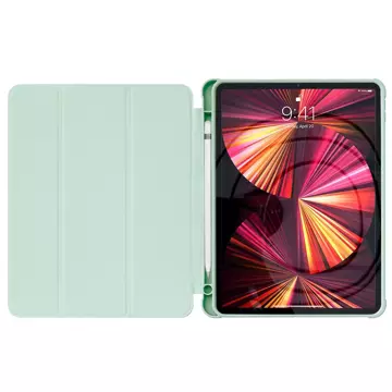 Stand Tablet Case etui Smart Cover pokrowiec na iPad mini 5 z funkcją podstawki zielony