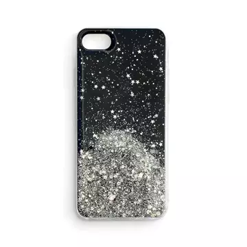 Star Glitter etui pokrowiec do iPhone 13 Pro błyszcząca brokatowa obudowa czarny