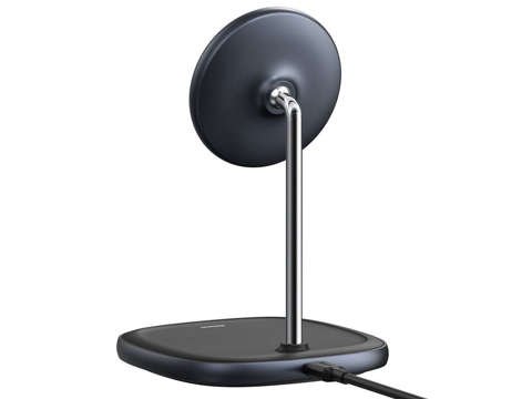 Stojak magnetyczny Baseus MagSafe z ładowarką indukcyjną do iPhone 12 Czarny