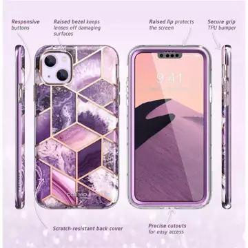 Supcase cosmo iphone 14 plus marble purple