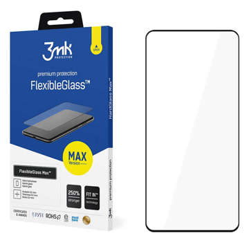 Szkło 3mk Flexible Glass Max 7H do Samsung Galaxy S22 Plus Black