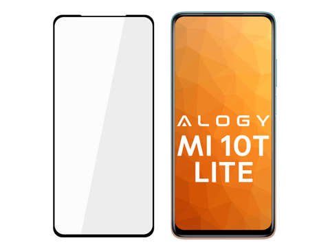 Szkło Alogy Full Glue case friendly do Xiaomi Mi 10T Lite Czarne