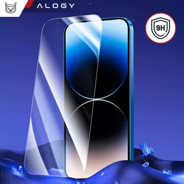 Szkło "NIETŁUKĄCE" do etui iPhone 14 Plus hybrydowe ochronne folia na ekran Alogy Flexi Glass 9H Case Friendly płaskie na ekran