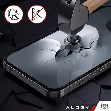 Szkło "NIETŁUKĄCE" do etui iPhone 14 Plus hybrydowe ochronne folia na ekran Alogy Flexi Glass 9H Case Friendly płaskie na ekran