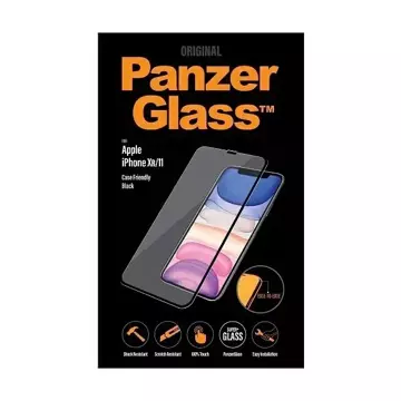 Szkło PanzerGlass E2E Super+ do iPhone XR/11 Case Friendly czarny/black