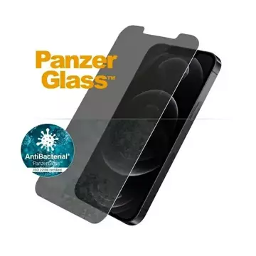 Szkło PanzerGlass Standard Super+ do iPhone 12/12 Pro Privacy Antibacterial