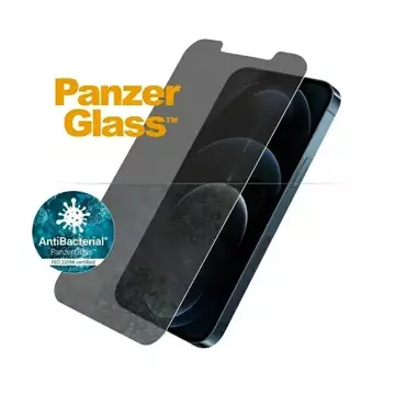 Szkło PanzerGlass Standard Super+ do iPhone 12 Pro Max Privacy Antibacterial