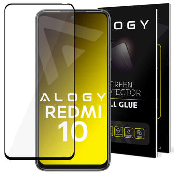Szkło do Xiaomi Redmi 10 Alogy Full Glue case friendly Czarne