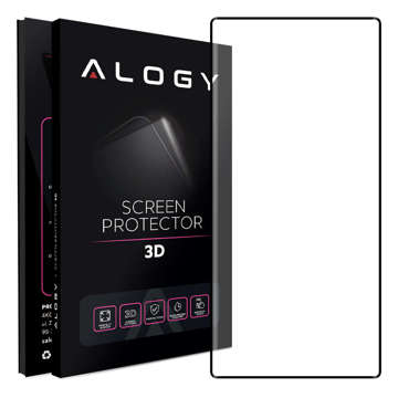 Szkło hartowane 9H Alogy Full Glue do etui case friendly do Samsung Galaxy S22 Ultra Czarne