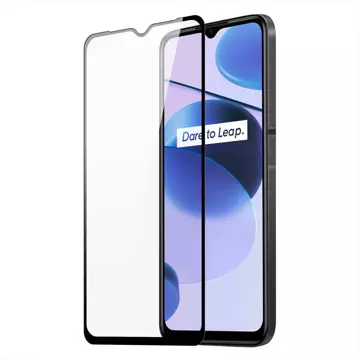 Szkło hartowane 9H Dux Ducis 9D Tempered Glass wytrzymałe na cały ekran z ramką do Realme C35 czarny (case friendly)