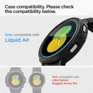 Szkło hartowane Spigen Glas.tR ”EZ-FIT” 2-pack do Samsung Galaxy Watch 4 / 5 (44 mm)