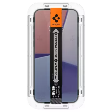 Szkło hartowane Spigen Glas.tR ”Ez Fit” 2-pack do Apple iPhone 15 Plus / 16 Plus Privacy