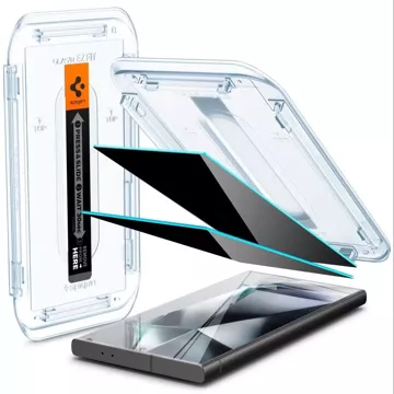 Szkło hartowane Spigen Glas.tR ”Ez Fit” 2-pack do Samsung Galaxy S24 Ultra Privacy