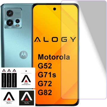 Szkło hartowane do Motorola Moto G52 / G71s / G72 / G82 na ekran Screen Protector Pro+ 9H Alogy