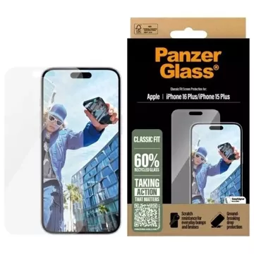 Szkło hartowane do iPhone 16 Plus PanzerGlass Screen Protector Classic Fit 