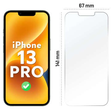 Szkło hybrydowe do Apple iPhone 13 Pro na ekran Alogy Flexi Glass 9H Case Friendly płaskie na ekran