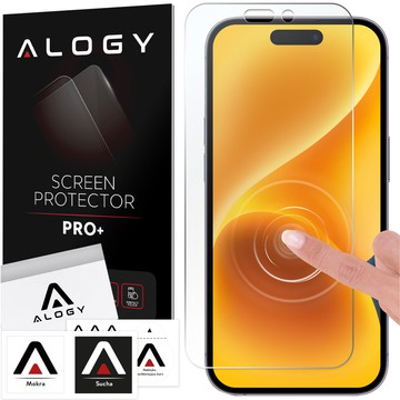 Szkło hybrydowe do Apple iPhone 14 Pro na ekran Alogy Flexi Glass 9H Case Friendly płaskie na ekran 