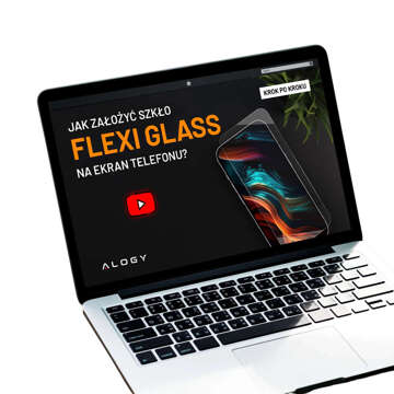 Szkło hybrydowe do Apple iPhone 14 Pro na ekran Alogy Flexi Glass 9H Case Friendly płaskie na ekran 