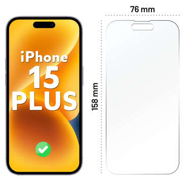 Szkło hybrydowe do Apple iPhone 15 Plus / 16 Plus na cały ekran Alogy Flexi Full Glass 9H szkiełko ochronne Nietłukące