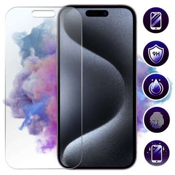 Szkło hybrydowe do Apple iPhone 15 Pro Max na ekran Alogy Flexi Glass 9H Case Friendly płaskie na ekran