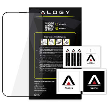 Szkło x2 hartowane 9H Alogy Full Glue do etui case friendly do Apple iPhone 14 Plus / 14 Pro Max