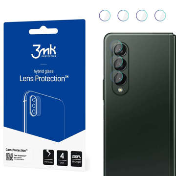 Szkło x4 na kamerę obiektyw 3mk Lens Protection do Samsung Galaxy Z Fold 3 5G