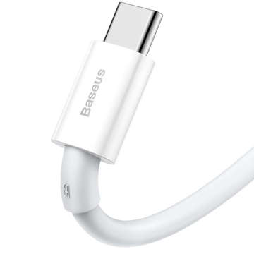 Szybki kabel przewód Baseus Superior USB do USB-C Type C 66W 1m Biały