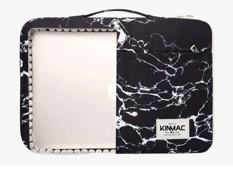 Torba Kinmac etui pokrowiec do laptopa do Macbook Air/ Pro 13 Marble Black