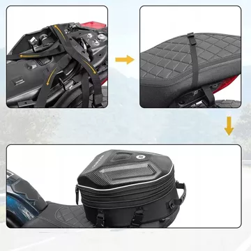 Torba Rockbros 30140026001 motocyklowa na bak 35 l - czarna