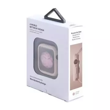 UNIQ etui Lino Apple Watch Series 4/5/6/SE 40mm. różowy/blush pink