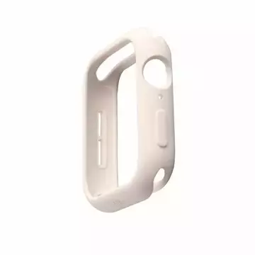 UNIQ etui Lino Apple Watch Series 4/5/6/SE 44mm. biały/dove white