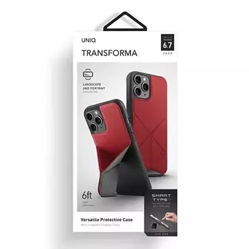 UNIQ etui Transforma iPhone 12 Pro Max 6,5" czerwony/red