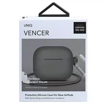 UNIQ etui Vencer AirPods 3 gen. Silicone beżowy/dark sand