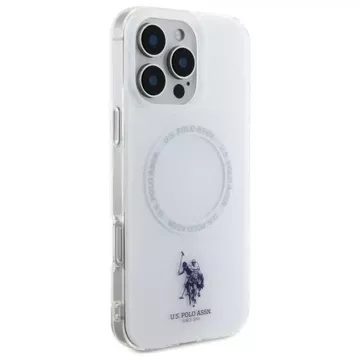 US Polo USHMP16LHOCLDPW iPhone 16 Pro 6.3" biały/white IML Ring MagSafe