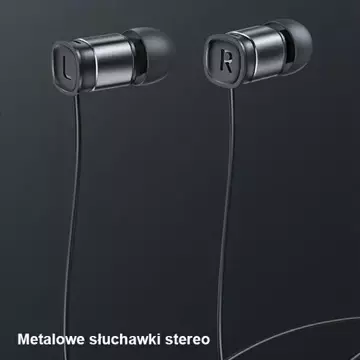 USAMS Słuchawki stereo EP-46 USB-C czarny/black 1,2m HSEP4603