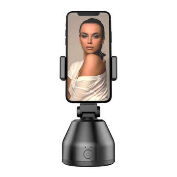 Uchwyt biurkowy statyw do telefonu z funkcją śledzenia twarzy Gimbal 360 obrotowy robot do nagrań live